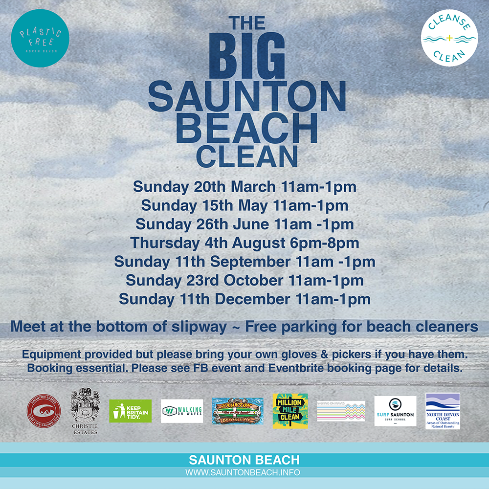 Dates for Saunton Beach clean