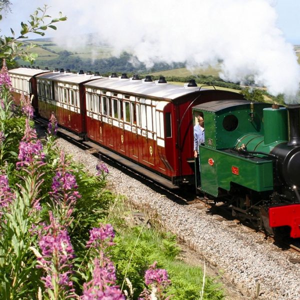 Steam trains at Woody Bay Station